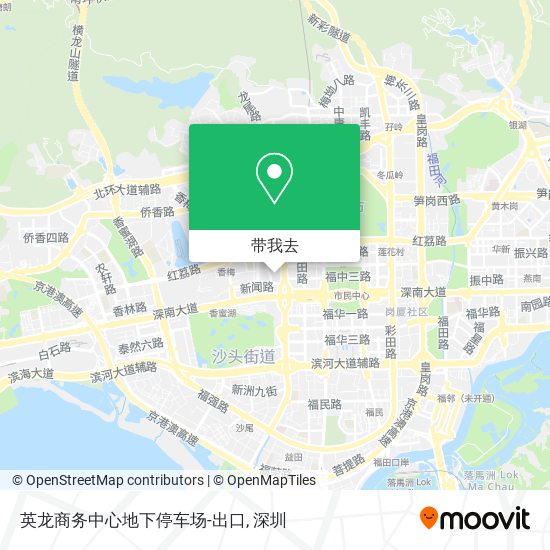 英龙商务中心地下停车场-出口地图