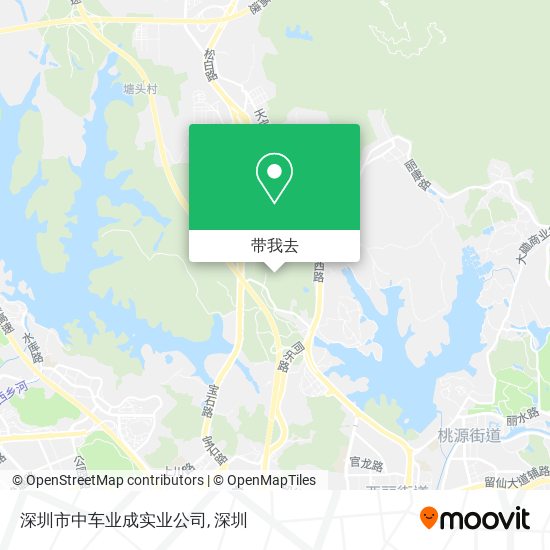 深圳市中车业成实业公司地图