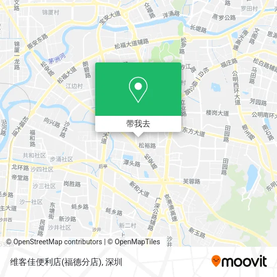 维客佳便利店(福德分店)地图