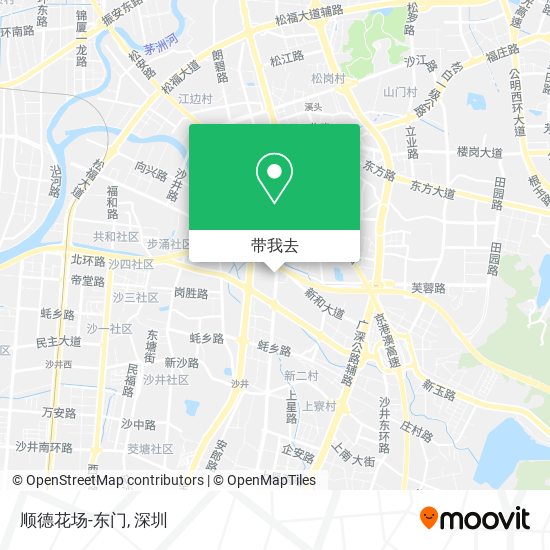 顺德花场-东门地图