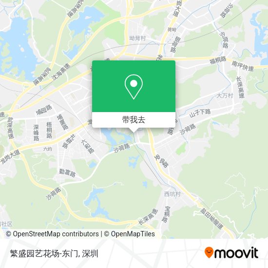繁盛园艺花场-东门地图
