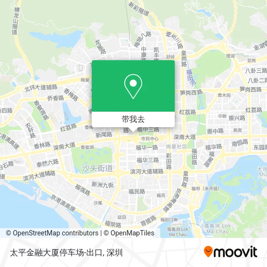 太平金融大厦停车场-出口地图