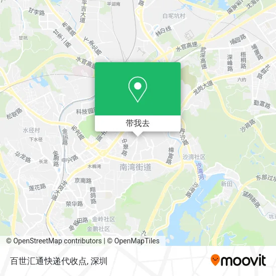 百世汇通快递代收点地图