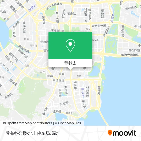 后海办公楼-地上停车场地图