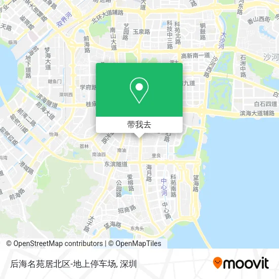 后海名苑居北区-地上停车场地图