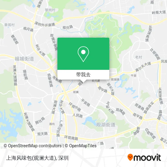 上海风味包(观澜大道)地图