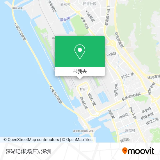 深湖记(机场店)地图