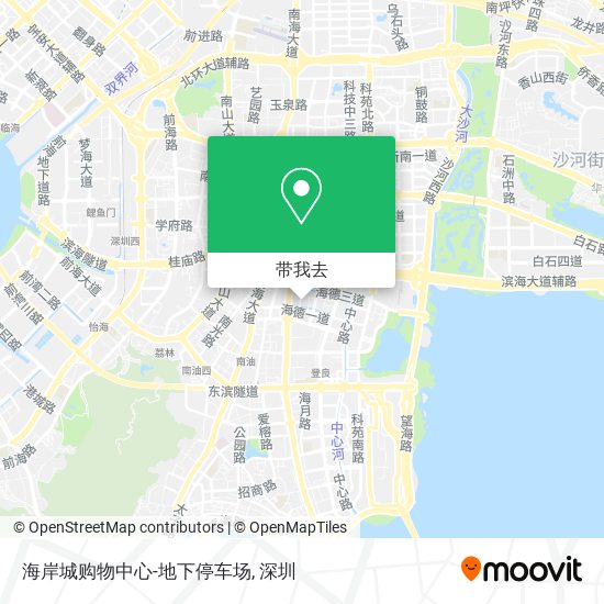 海岸城购物中心-地下停车场地图