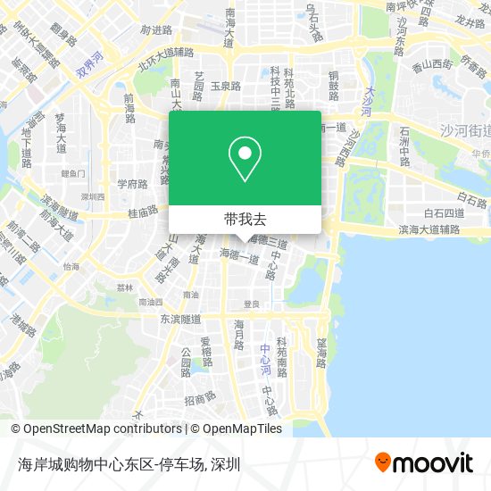 海岸城购物中心东区-停车场地图