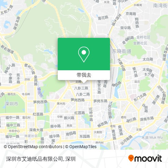 深圳市艾迪纸品有限公司地图