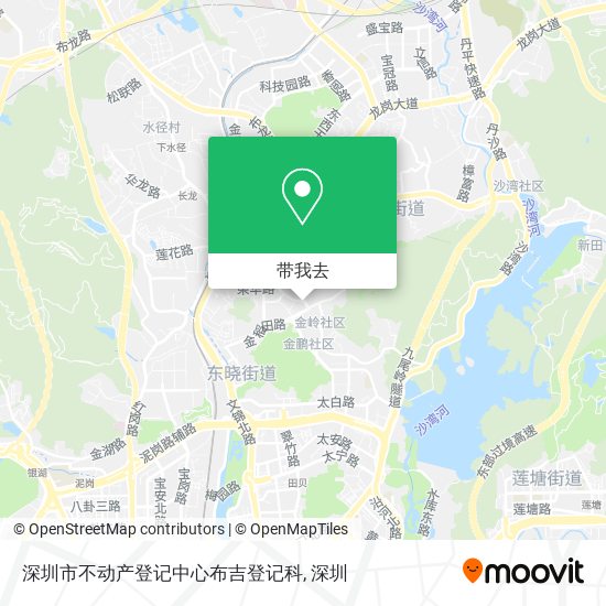 深圳市不动产登记中心布吉登记科地图