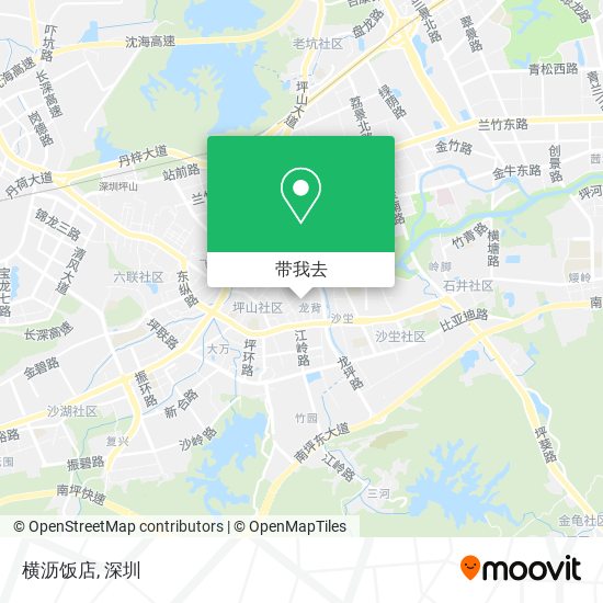横沥饭店地图