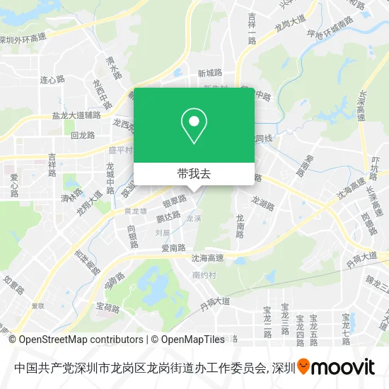 中国共产党深圳市龙岗区龙岗街道办工作委员会地图