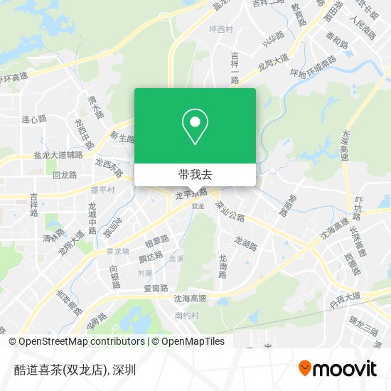 酷道喜茶(双龙店)地图