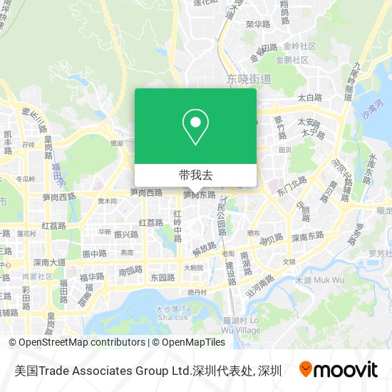 美国Trade Associates Group Ltd.深圳代表处地图