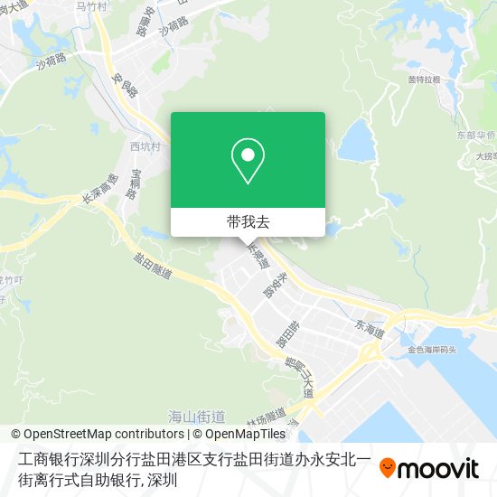 工商银行深圳分行盐田港区支行盐田街道办永安北一街离行式自助银行地图