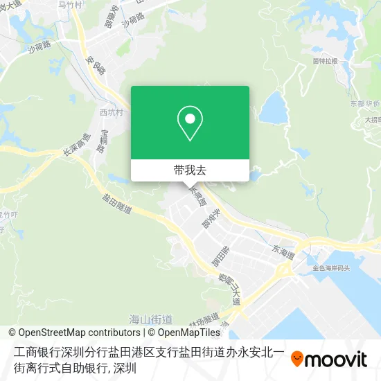 工商银行深圳分行盐田港区支行盐田街道办永安北一街离行式自助银行地图