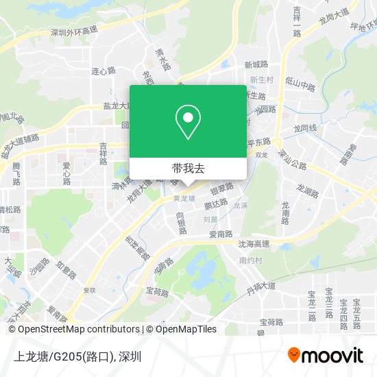 上龙塘/G205(路口)地图