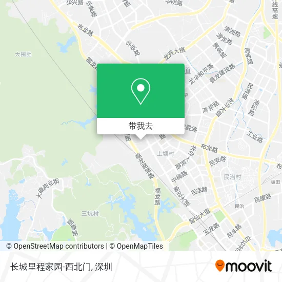 长城里程家园-西北门地图