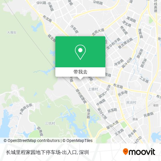 长城里程家园地下停车场-出入口地图