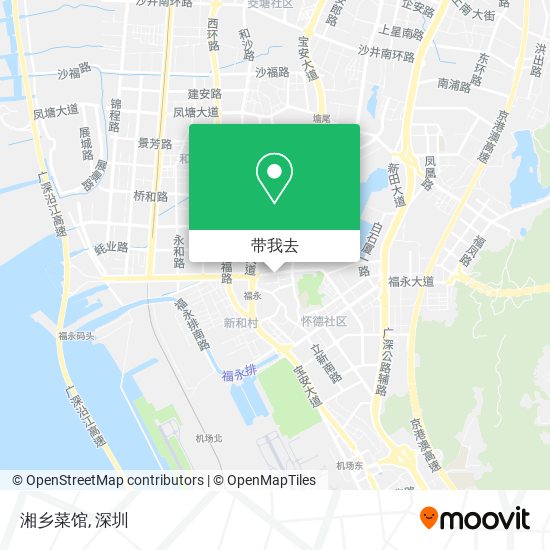湘乡菜馆地图