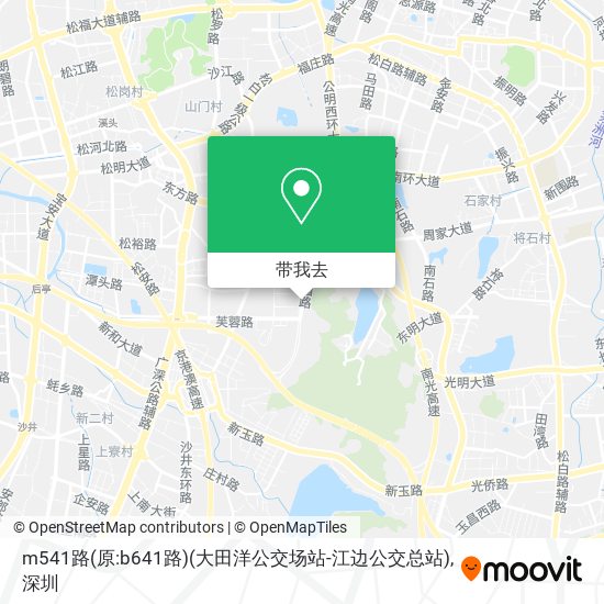 m541路(原:b641路)(大田洋公交场站-江边公交总站)地图