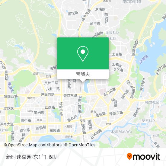 新时速嘉园-东1门地图
