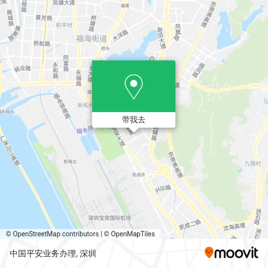 中国平安业务办理地图