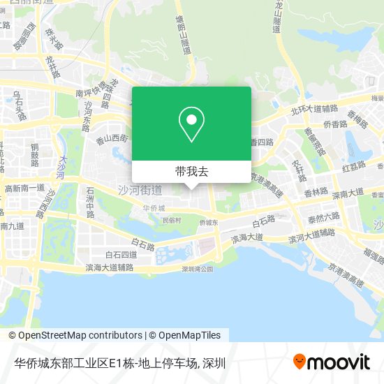 华侨城东部工业区E1栋-地上停车场地图