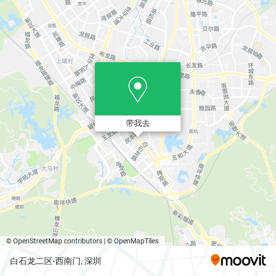 白石龙二区-西南门地图