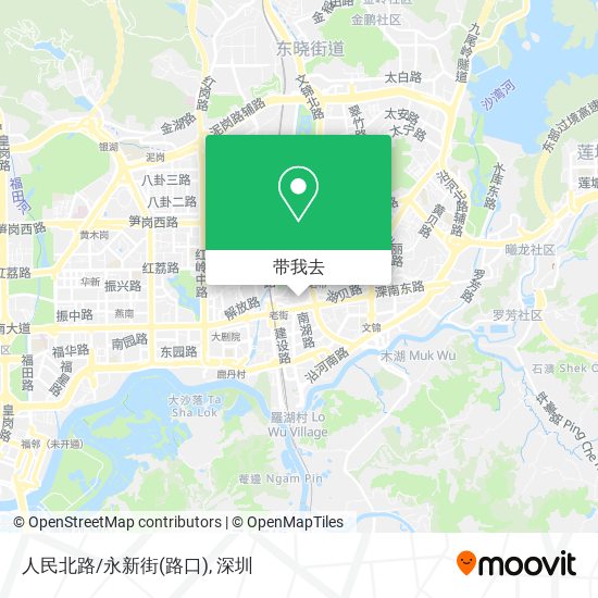 人民北路/永新街(路口)地图