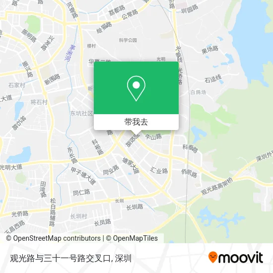 观光路与三十一号路交叉口地图