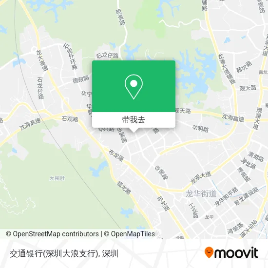 交通银行(深圳大浪支行)地图
