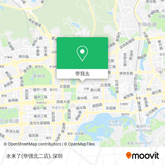 水来了(华强北二店)地图