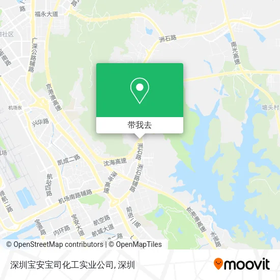 深圳宝安宝司化工实业公司地图
