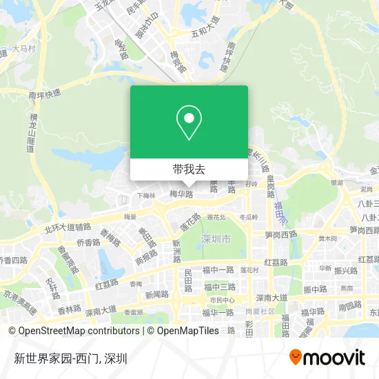 新世界家园-西门地图