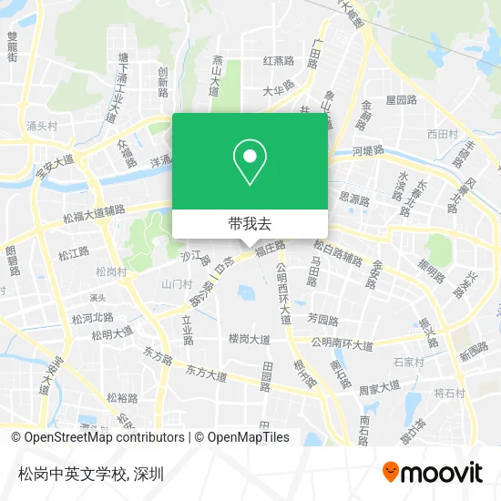 松岗中英文学校地图