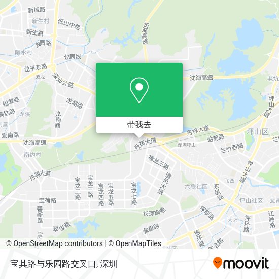 宝其路与乐园路交叉口地图