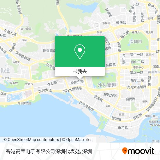 香港高宝电子有限公司深圳代表处地图