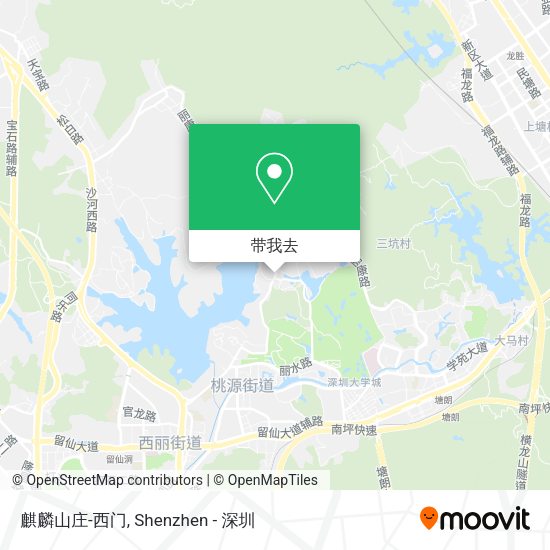 麒麟山庄-西门地图