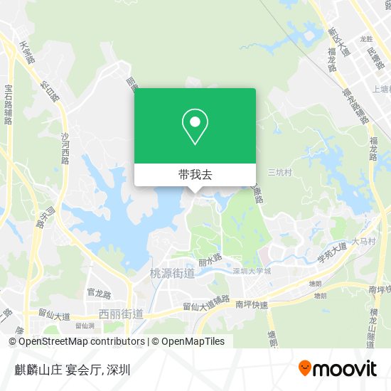 麒麟山庄 宴会厅地图