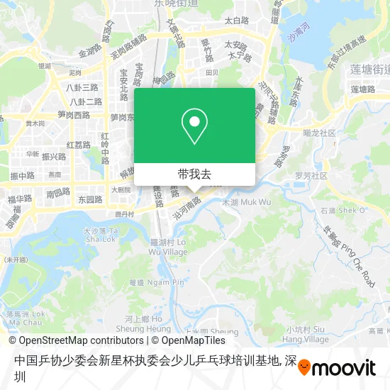 中国乒协少委会新星杯执委会少儿乒乓球培训基地地图