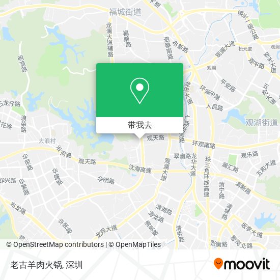 老古羊肉火锅地图
