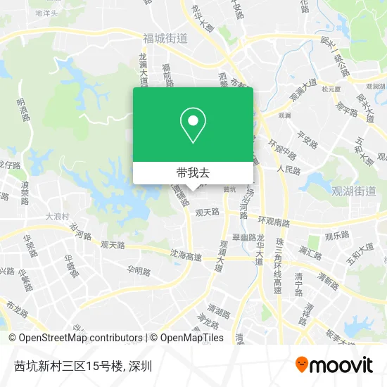 茜坑新村三区15号楼地图