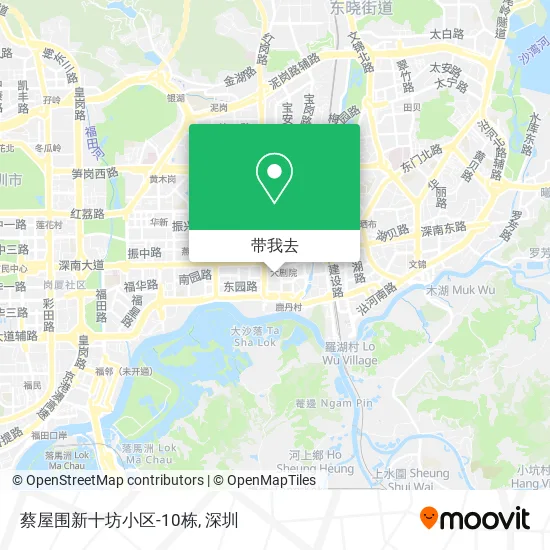蔡屋围新十坊小区-10栋地图