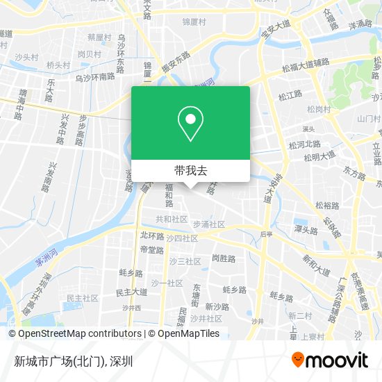 新城市广场(北门)地图