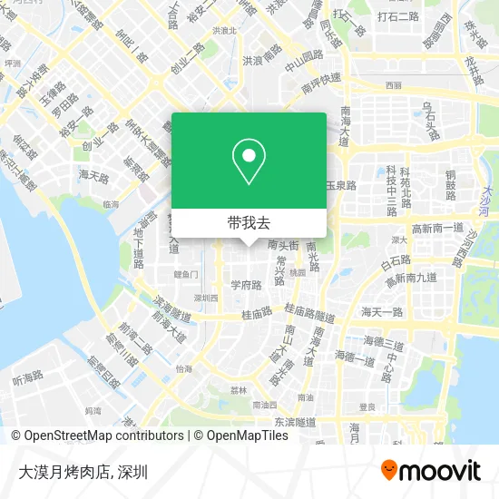 大漠月烤肉店地图