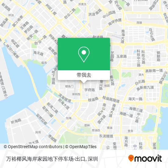 万裕椰风海岸家园地下停车场-出口地图