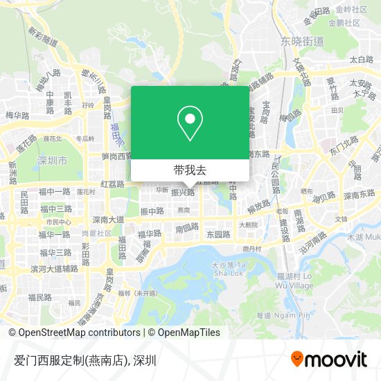 爱门西服定制(燕南店)地图