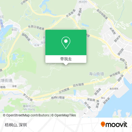梧桐山地图